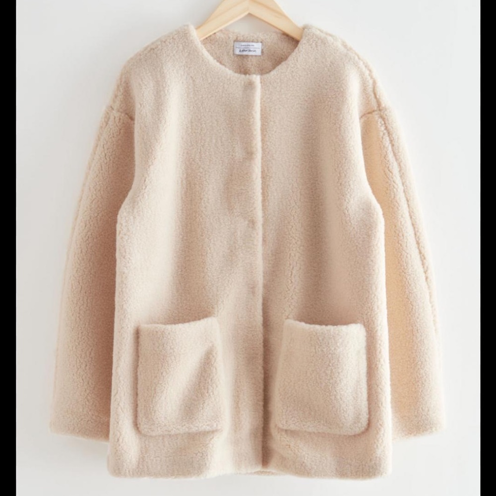 & Other Stories Faux Shearling Coat